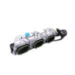High-Performance Intake Manifold for Twin-Turbo V6 Engines - Machined Aluminum Construction with Velocity Stack Design