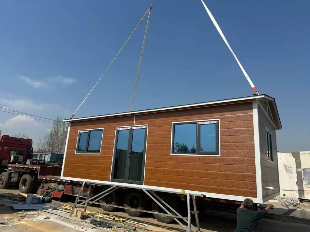 event-containers-portable-trade-show-booth Portable event container setup as a vibrant trade show booth, weather-resistant and ideal for festival promotions in EU/US.